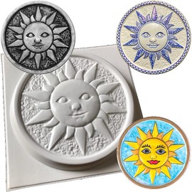 Sun Garden Concrete or Plaster Plaque Mould Stepping Stone Mold