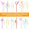 Crazy Straws, 24 Pcs Reusable Straws Bendy Straws, Crazy Drinking