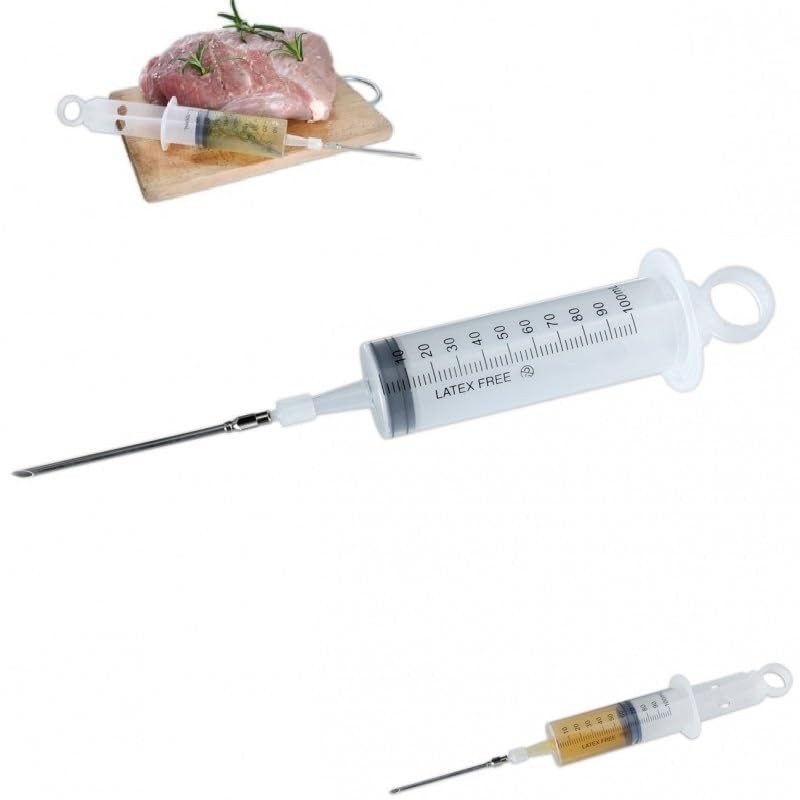Emilja Baster Syringe 100 ml Fleichspritze BBQ Syringe Marinade Syringe