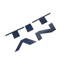 BDTrims Hood Raised Letters Compatible with 2021-2024 Nissan Titan Models (Galaxy Black)