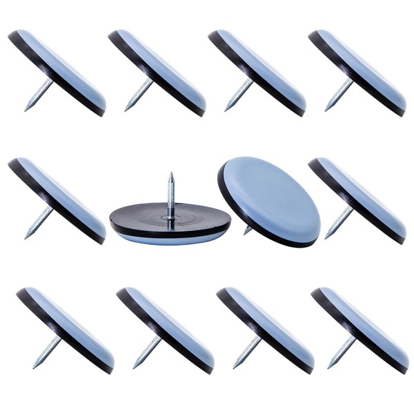CSFMC Teflon Furniture Sliders Pads,Table/Chair/Cabinet/Sofa Small Size PTFE Glides,Nail on