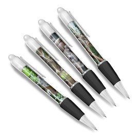 DV DESIGN Set of 4 Koala Bear White Ballpoint Pens - Australian Animal Nature Wildlife Wild Travel Portrait Boys Girls Men Women Theme Pen #79457