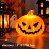 Halloween Pumpkin Lantern for Party Decor – Ghost Face Candle