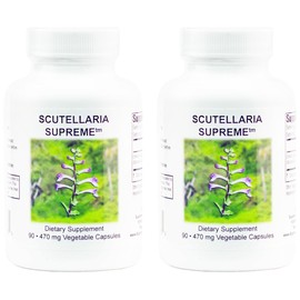 Supreme Nutrition Scutellaria Supreme, 90 Pure Chinese Skullcap Root Vegetarian Capsules (Pack of 2)