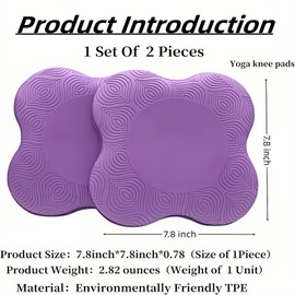 MBHKRRS Yoga Knee Pad Cushion Extra Thick for Knees Elbows Wrist Hands Head Foam Yoga Pilates Work Out Kneeling pad (Purple)