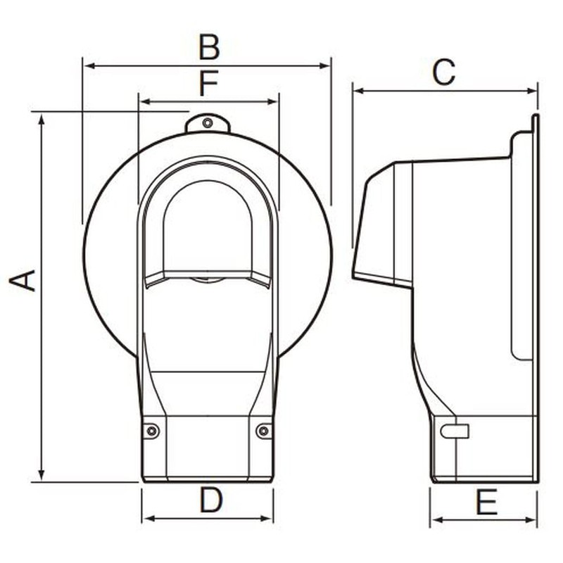 Panasonic DAS2806B Wall Removal Cover P Type Page for Air