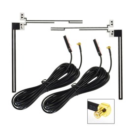 MAXWIN DAN22 Terrestrial Digital Antenna, One-seg, Full Seg, For TV Reception, Film Antenna, L-Shaped, Set of 2, MCX Male Terminal, Universal Use, For Mirarleed, Panasonic, Strada Yupiter, YPB607si,