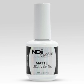 NDi beauty MATTE LED/UV No Wipe Gel Top Clear .5 oz