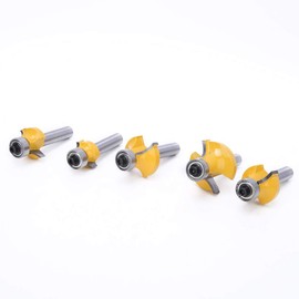 5Pcs 8mm Shank Round Over Router Bits Woodworking Round Corner Milling Cutter Tool,Roundover Edging Router Bit Set