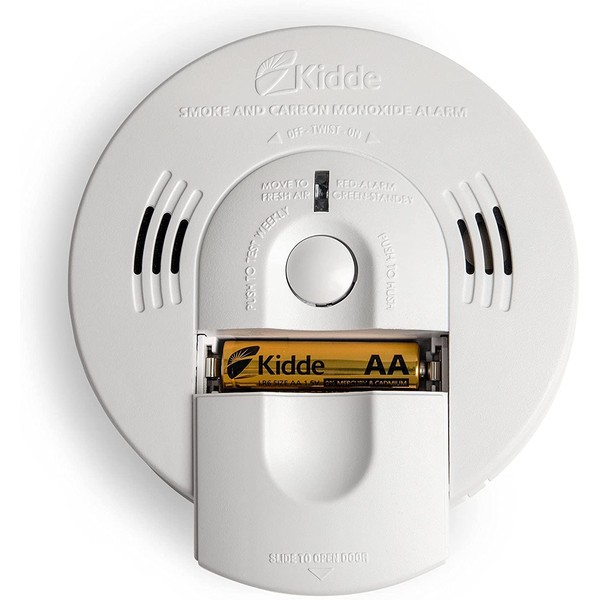 Kidde Hardwired Smoke & Carbon Monoxide Detector, Battery Backup, Interconnectable, LED Warning Light Indicators