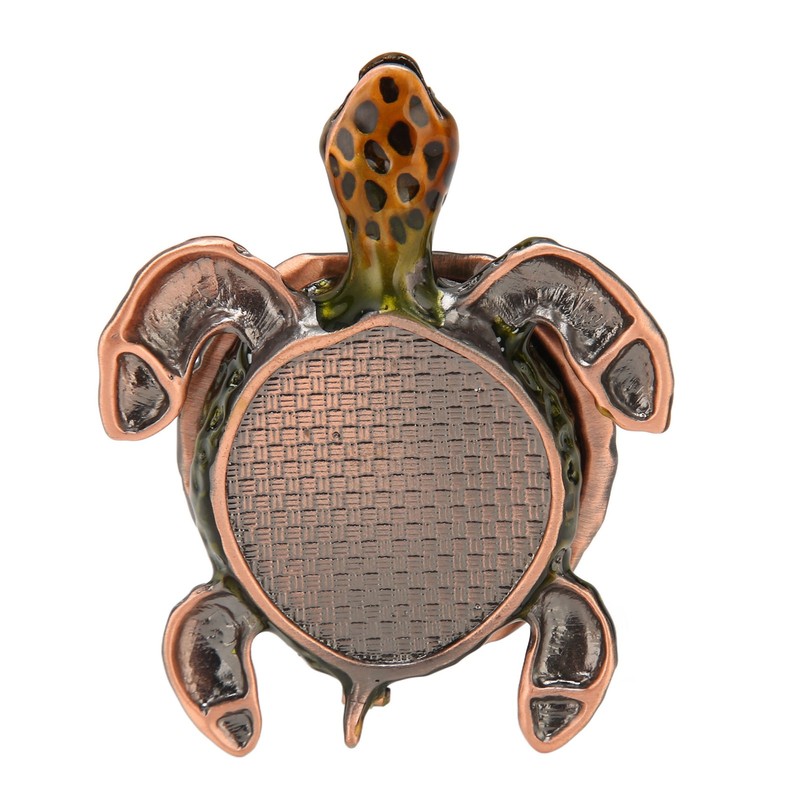 Turtle Trinket Boxes Handcrafted Hand Painted Rhinestones Hinged Trinket Boxes