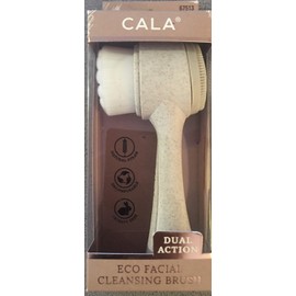 Cala - Cepillo facial de limpieza profunda y doble acción (color beige)