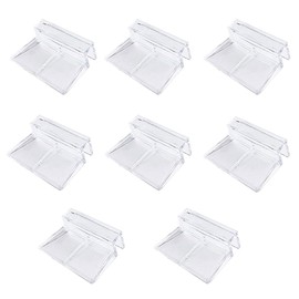 8 Pieces 0.5 inch (12 mm) Aquarium Glass Lid Receptor, Acrylic, Aquarium Cover Support, Aquarium Accessories, Aquarium Supplies