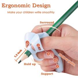 Yiyatoo 4 Pieces Pencil Grips Trainer for Both Left-Handed and Right-Handed,School Supplies,Classroom Must Haves,Kids Handwriting Aid Correction Tool