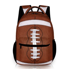 Divertida mochila para hombre y mujer, grande de 17 pulgadas, portátil, mochila de viaje, mochila escolar con múltiples bolsillos para niños y niñas, Fútbol americano, Grande, Mochilas de viaje