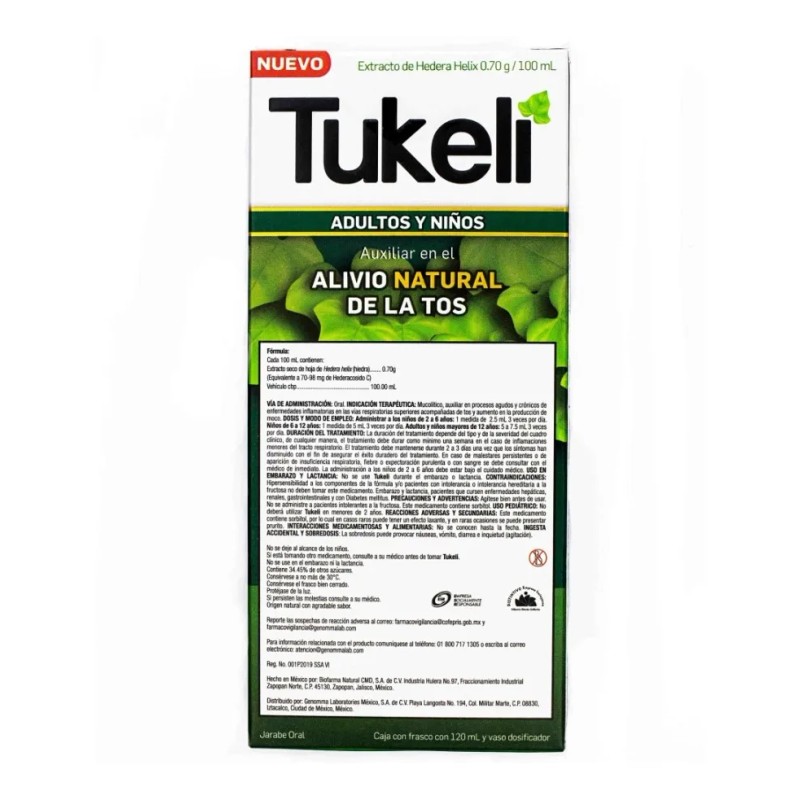 Tukol Tukeli Jarabe Para Tos 120 Ml. Alivio A Tos