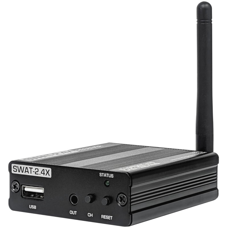 EARTHQUAKE SWAT-2.4X Stereo Wireless Audio Transceiver Set, Long Range, Low