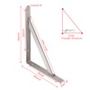 YUMORE 14" Stainless Steel Shelf Bracket, Max Load: 550lb Heavy