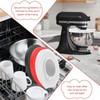 3 Pcs Silicone Mixer Bowl Cover Compatible with KitchenAid 4.5-5