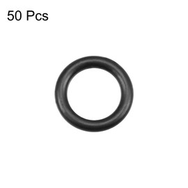sourcing map Metric Nitrile Rubber O-Rings Seal 15 mm AD 10 mm ID 2.5 mm Width Pack of 50