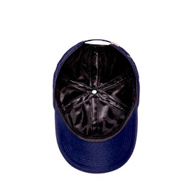 Red by Kiss Satin-Lined Baseball Cap, Comfortable Fit Adjustable Hat, Hair Protection Unique Designs (Good Vibes)