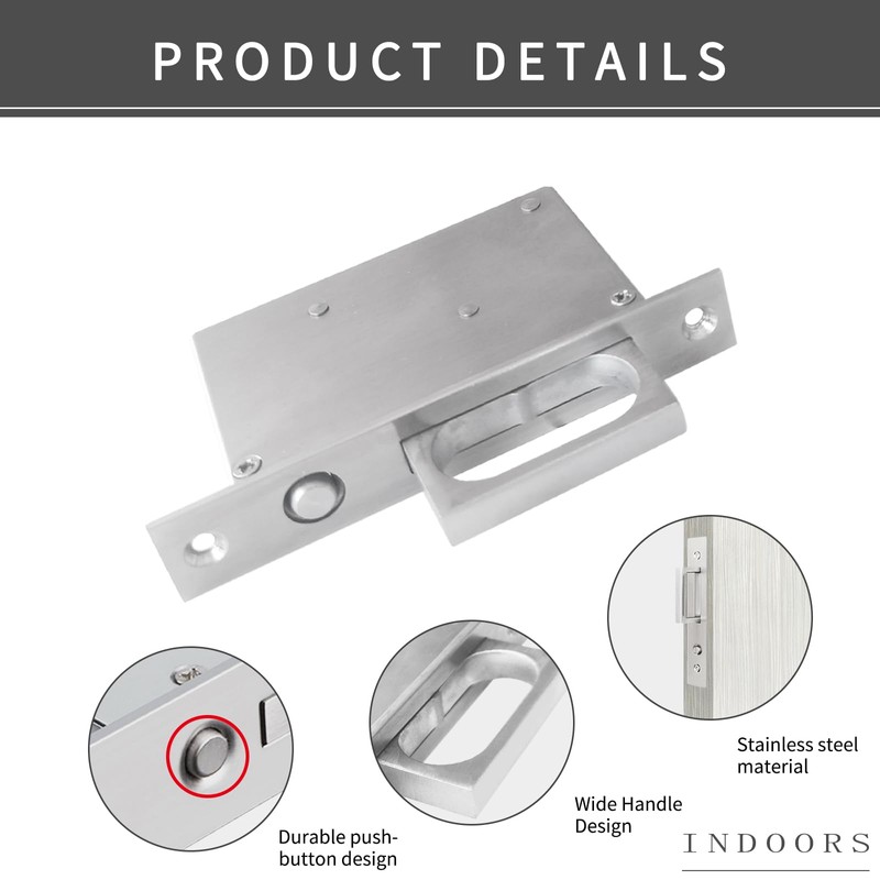 senharvest Recessed Finger Flush Pulls with Edge Pull -Sliding Closet