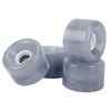 4Pcs Skateboard Wheel Set Replacement 78A Hardness PU Translucent Flashing