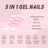 Pink Press On Nails Almond Fake Nails Short Nails Press