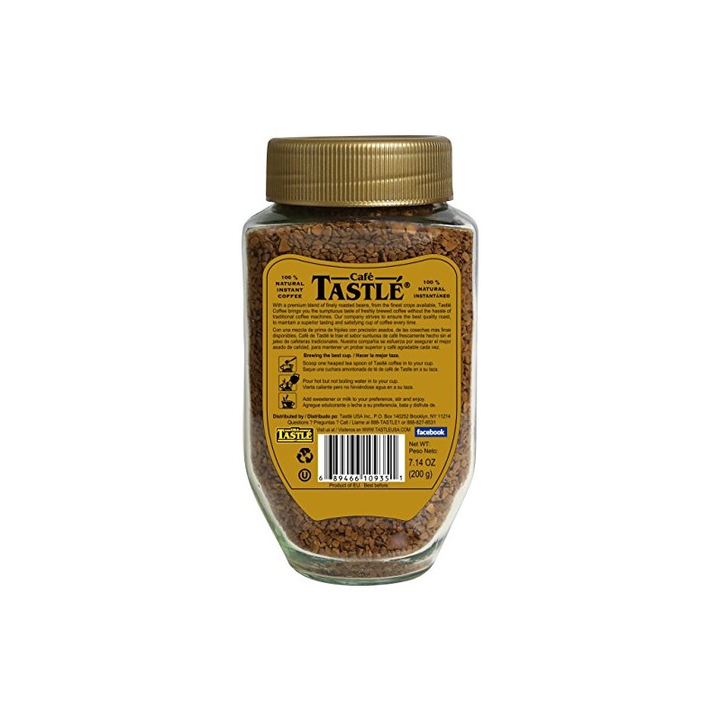 Cafe Tastle Gold Freeze Dried Instant Coffee, 7.14 Ounce