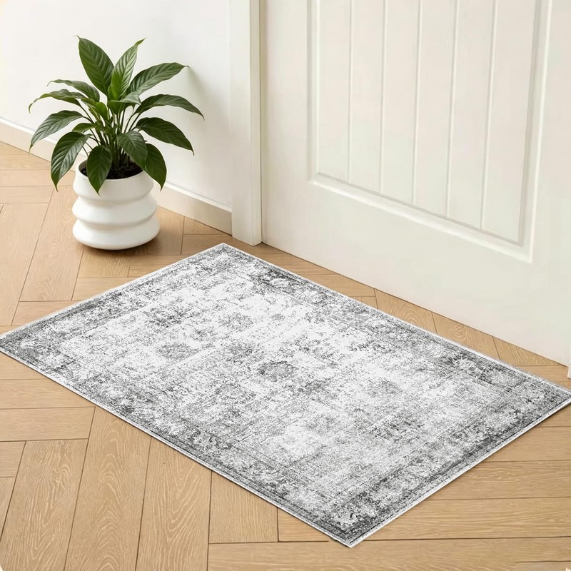 Small Area Rug 2x3 Ft Door Mat Machine Washable Kitchen