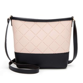 Donaly Women's Shoulder Bag, Messenger Bag, Mini Crossbody Pochette, Lightweight, Leather, Pink