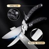 DRAGON RIOT Poultry Shears, Sharp Kitchen Scissors Heavy Duty, Black