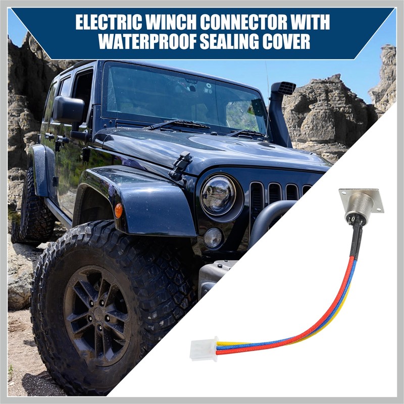 RATCHROLL Outer/Winch Socket Connector Assembly with Rubber Cover Dust Cover