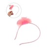 Totority Flamingo Headband Airplane Lamp Decoration Wide-edged Headband Prop Headband