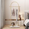 KADIGANG Gold Clothing Rack, Modern Clothes Rack with Shelf, Heavy