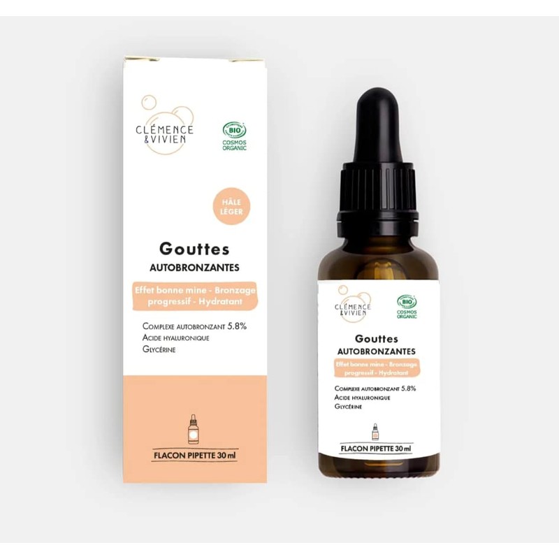 Selbstbräunende Tropfen, leicht Clémence & Vivien