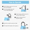Puroma 1 Pack Combination Lock for Locker 4 Digit Outdoor