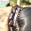 Parcelona French Large 5.5 Inches Celluloid Tortoise Shell Claw Jaw