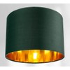 Contemporary and Chic Forest Green Cotton 10" Table or Pendant