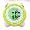GRIRIW 1pc Double Mute Alarm Clock for Simple Stereo Design