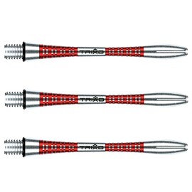WINMAU Triad Aluminium Red Medium Dart Shafts (Shafts) - 1 Set Per Pack (Total 3 Shafts)