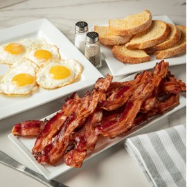 Burgers' Smokehouse Dry Cured Country Bacon (Pepper Coated Hickory Smoked, 4 One Pound Packages)