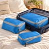 Compression Packing Cubes Set for Travel – Foldable Nylon Zipper