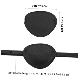 Mikinona 6pcs Single Eye Patches for Adults Comfortable Adjustable Soft Eye Mask for Sleeping