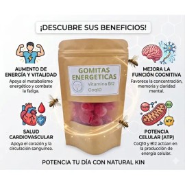 Gomitas Energéticas Natural Kin Vitamina B12 Coq10
