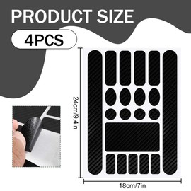 LONZIKP Set of 4 Bicycle Frame Protection Film MTB Sticker Frame Protection Frame Carbon Chain Stays Paint Protection Film Road Bike