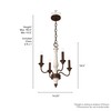 Hunter Fan Company 19279 Teren Chandelier, Distressed White