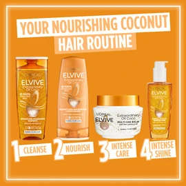 Elvive Haircare L'Oreal Paris Extraordinary Oil Weightless Nourishing Shampoom, Coconut, 400 ml