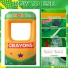 6.6 ft Giant Inflatable Crayon Box Photo Frame with Lights