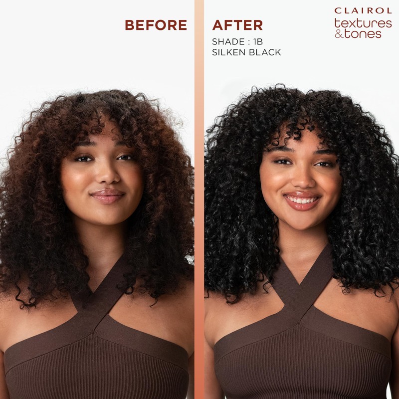 Clairol Textures & Tones Permanent Hair Dye, 1N Natural Black